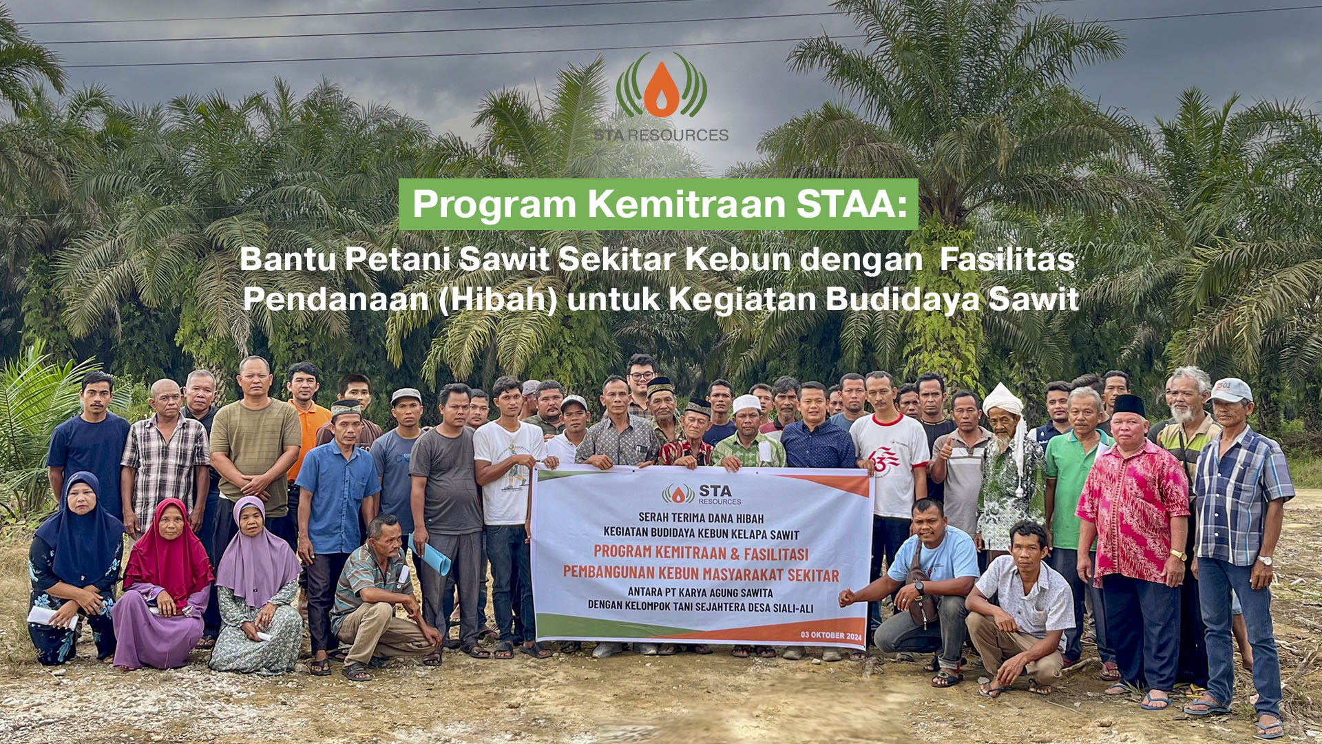 PT Karya Agung Sawit Serahkan Dana Hibah Rp 760 Juta untuk Dukung Petani Kelapa Sawit di Desa Siali-ali